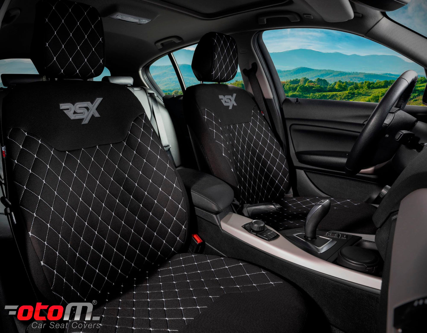 Protector Scaun OTOM RSXL101 Sport Negru/Alb