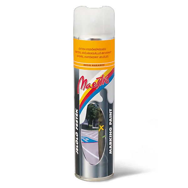 Vopsea semnalizare Portocalie neon 600Ml Maestro