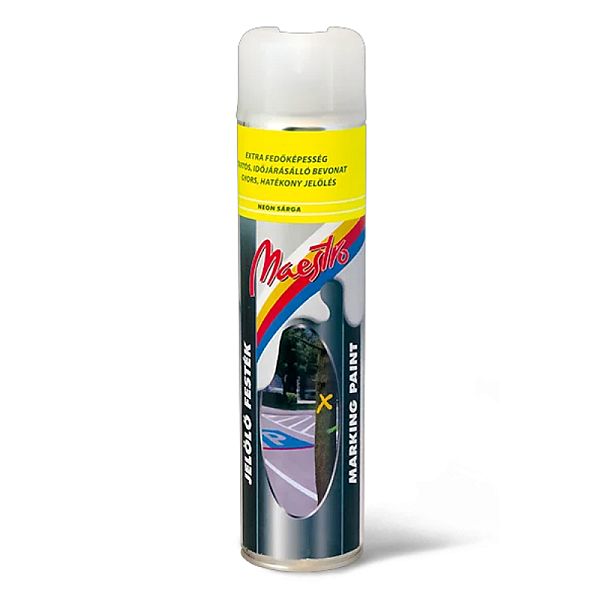 Vopsea semnalizare Galben neon 600Ml Maestro