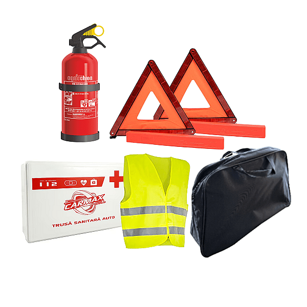 Kit Siguranta Auto 5Buc in Geanta Carmax