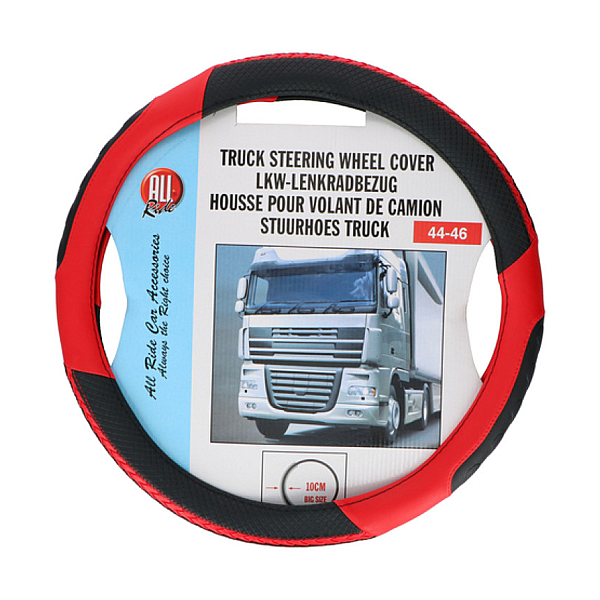 Husa Volan pt Camion 44-46 Rosu-Negru All Ride