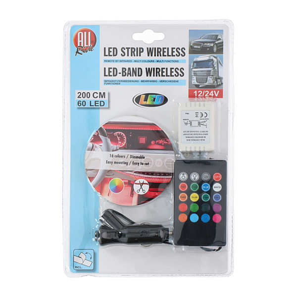 Banda Led RGB 2M 12/24V cu Telecomanda All Ride