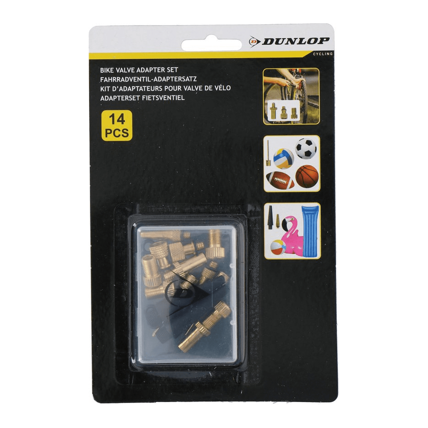 Set accesorii valva bicicleta 14 buc Dunlop