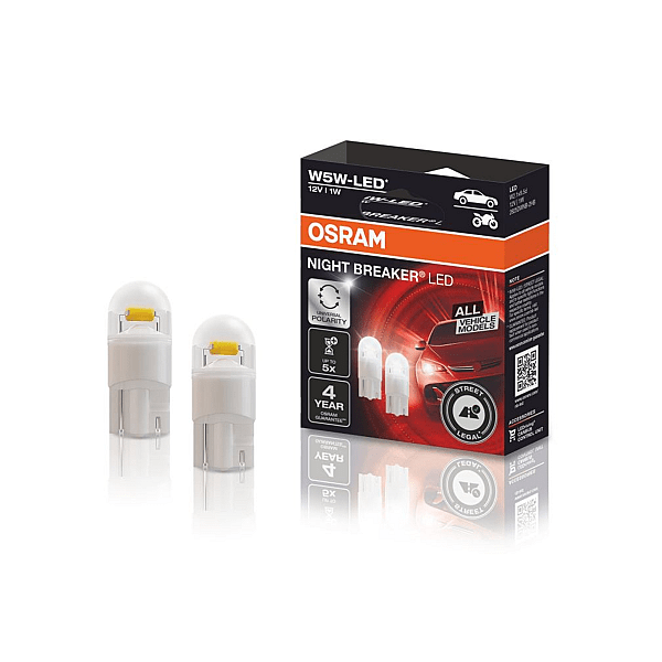 Bec Led W5W NIGHT Breaker Duobox Osram