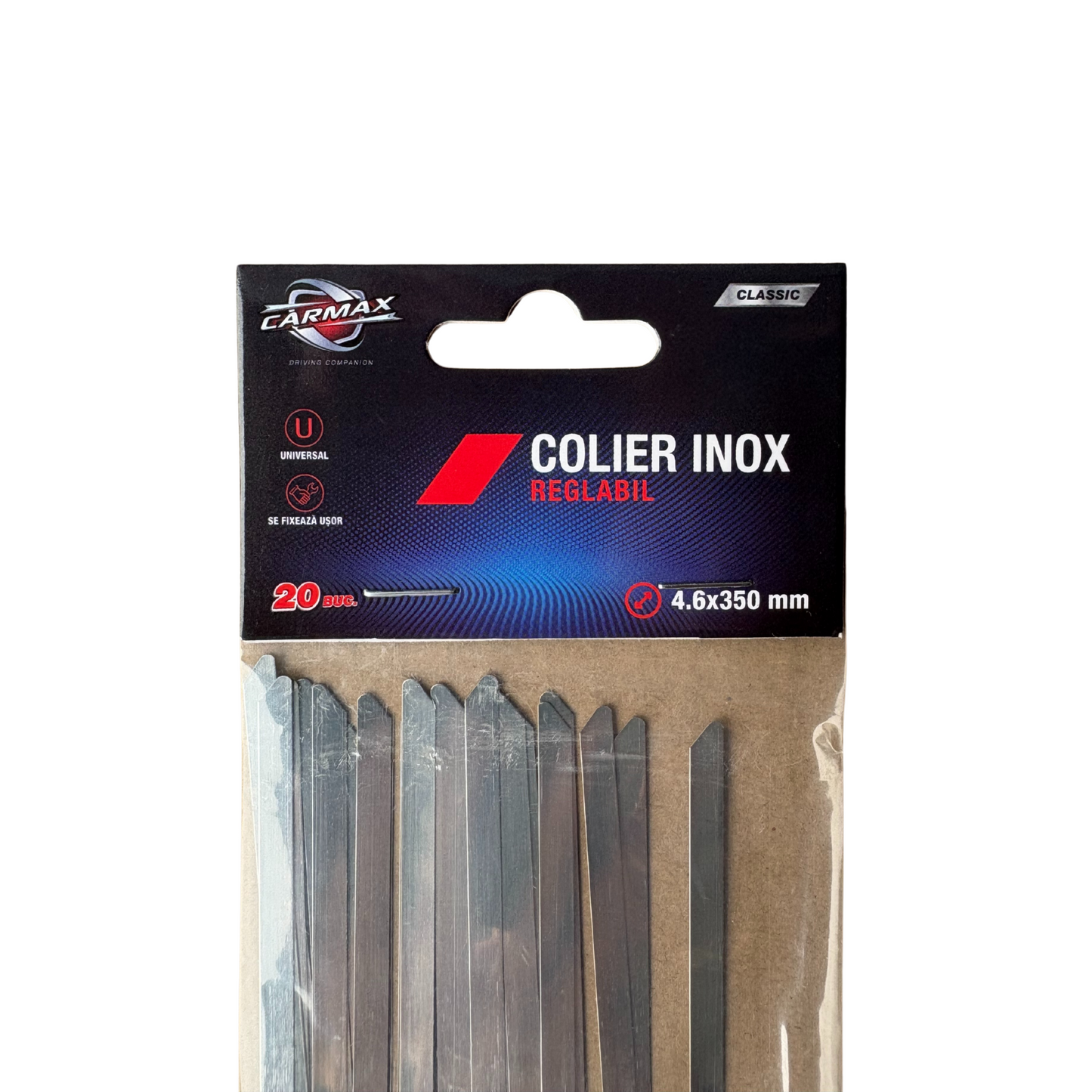 Colier reglabil inox 4.6X350mm Carmax