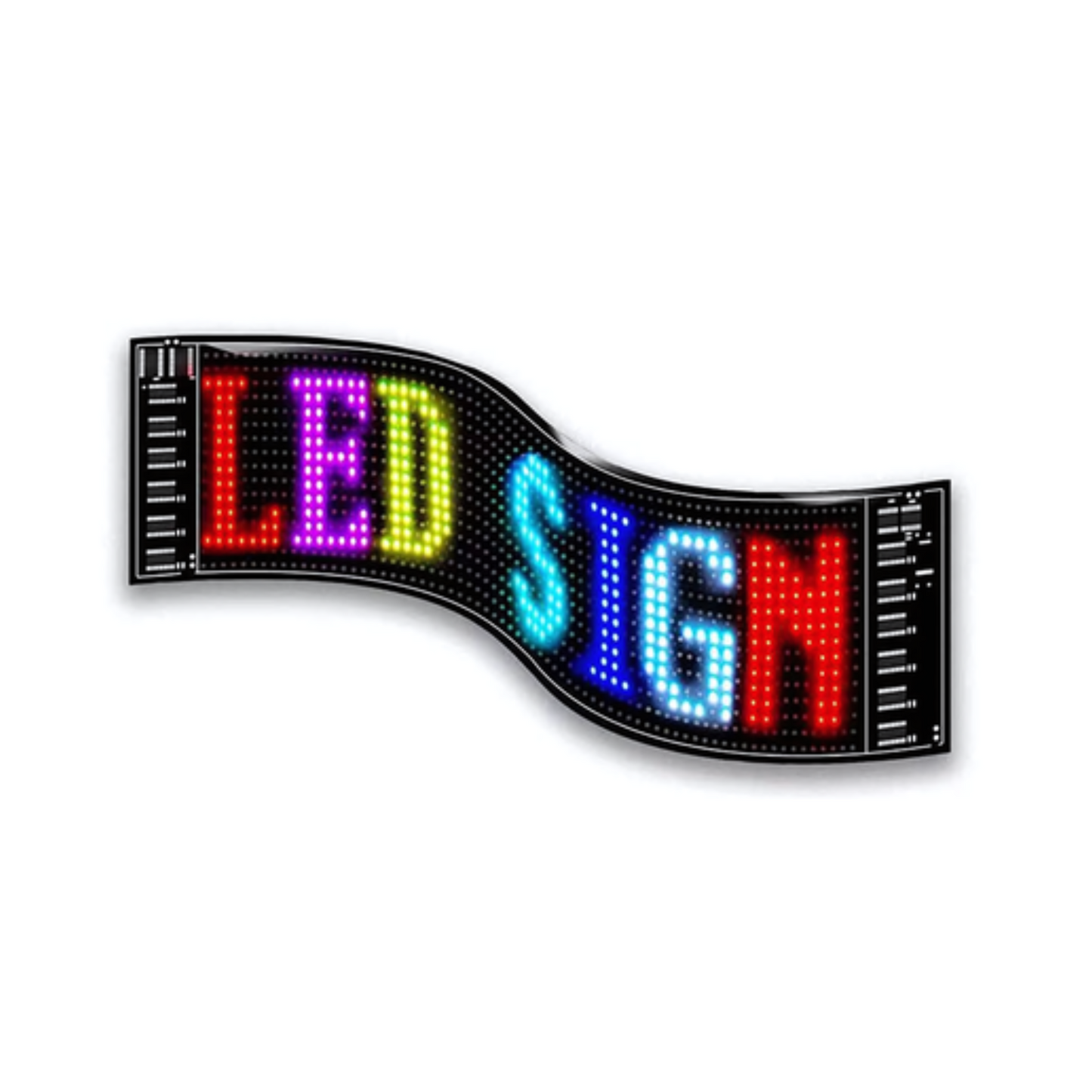 Afisaj led flexibil auto cu app