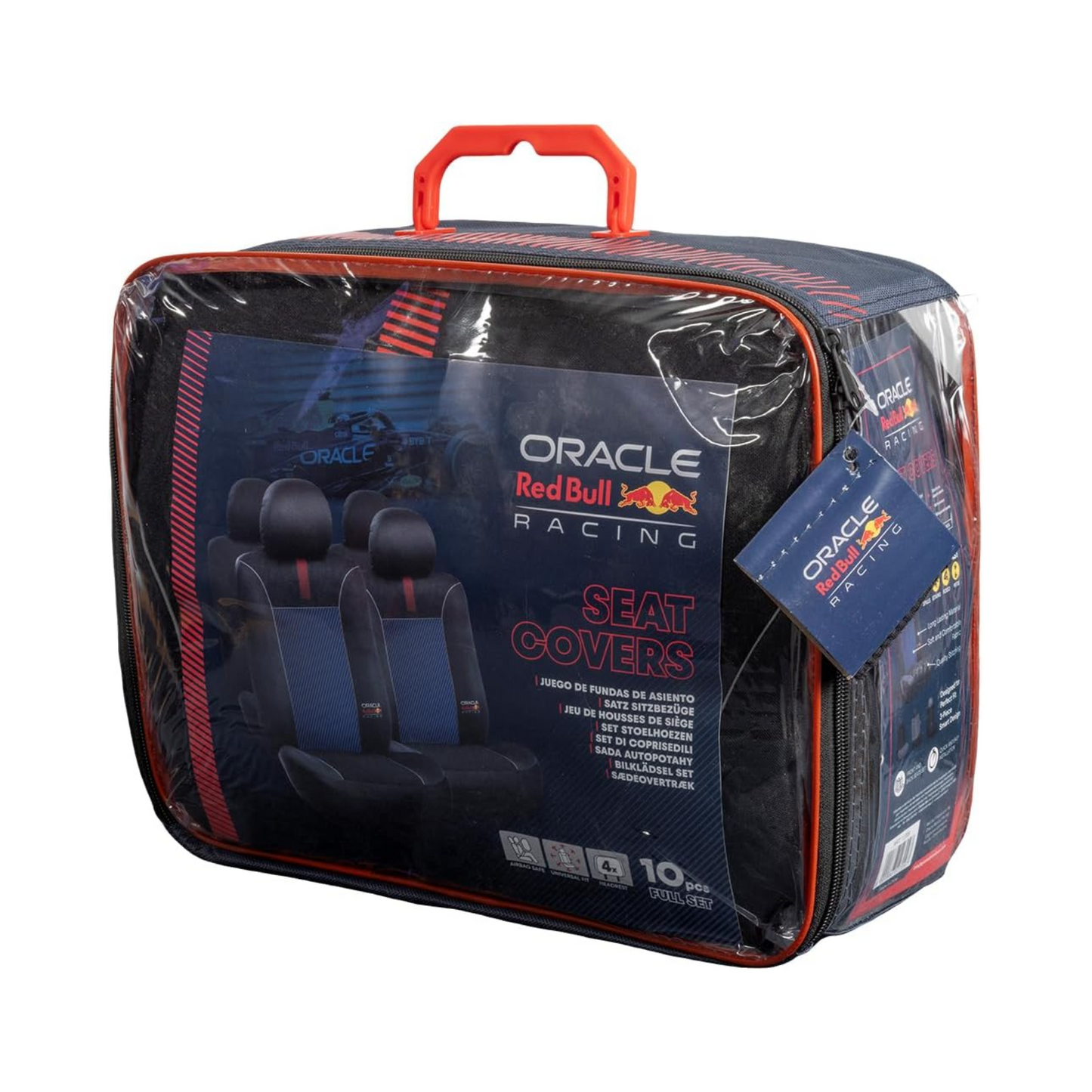 Set Husa Scaun 10 piese Negru/Rosu 006 Red Bull Racing
