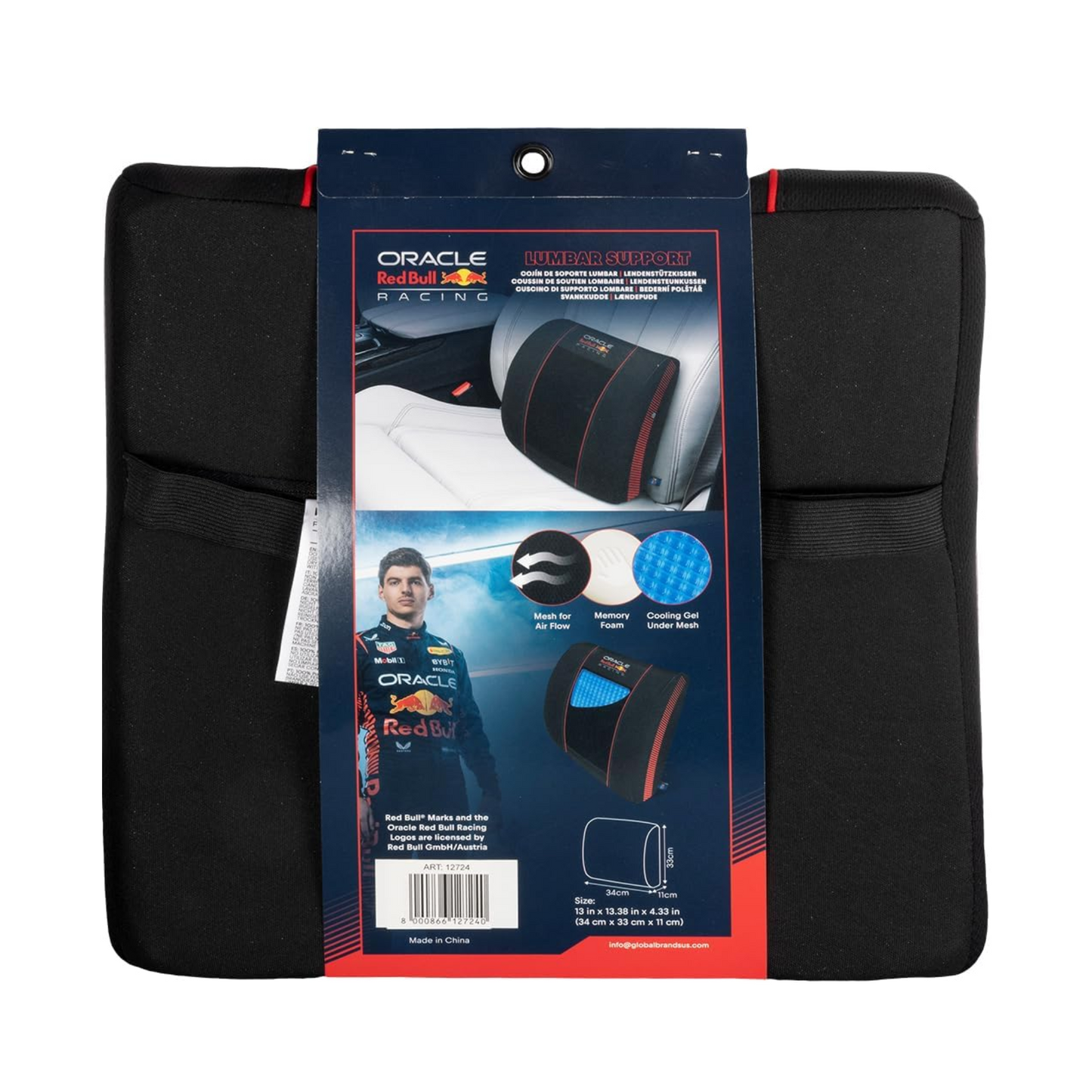 Suport Lombar 01 Negru/Rosu Red Bull Racing