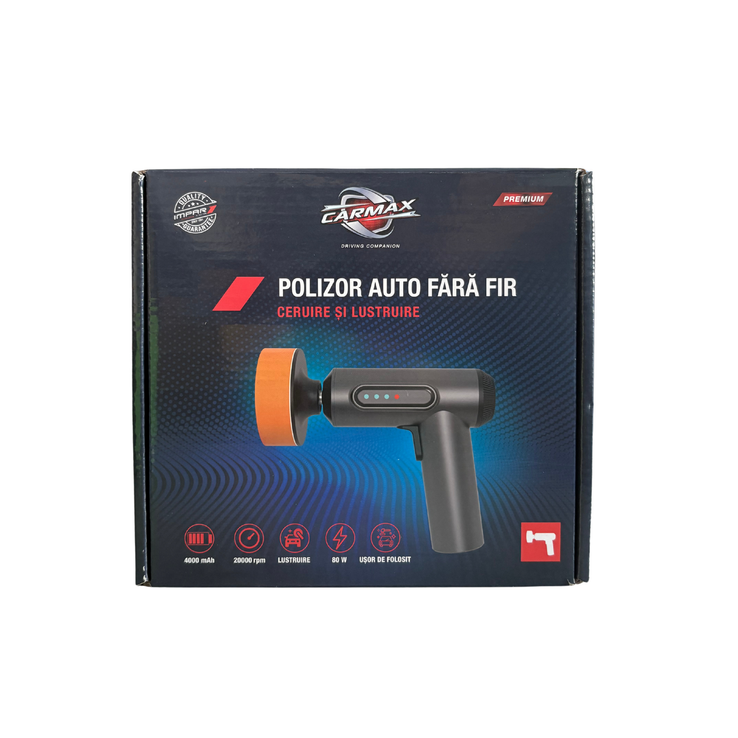 Polizor Auto Cu Acumulator Cu 3 Disc Carmax