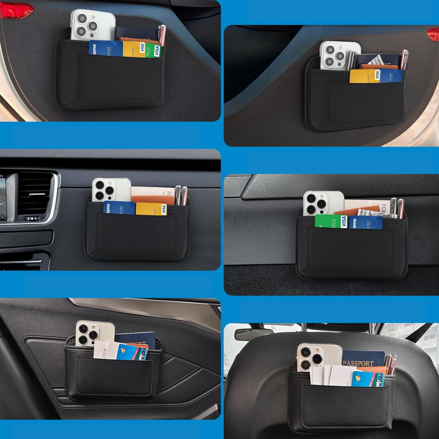 Buzunar de Organizator Piele Pentru Auto Carmax