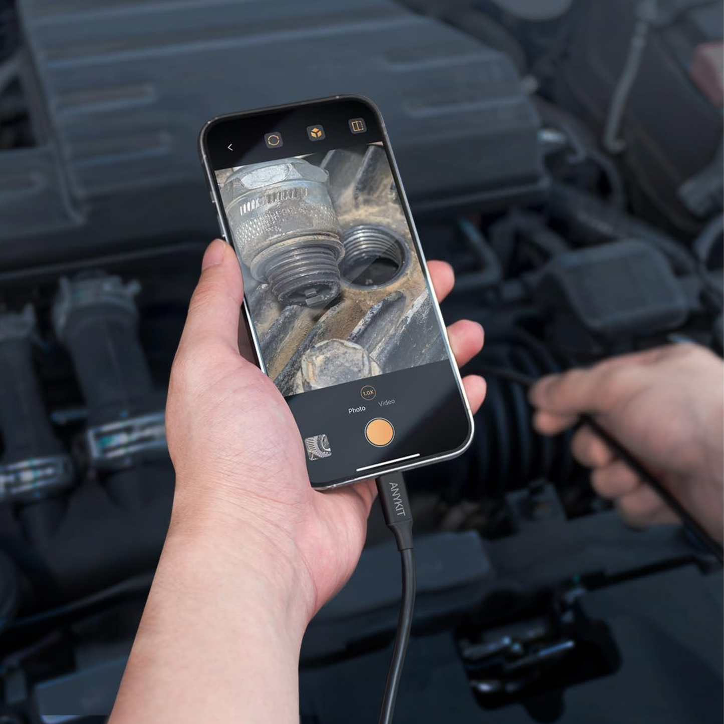 Endoscop pentru Android/IOS Cu Led Si Accesorii