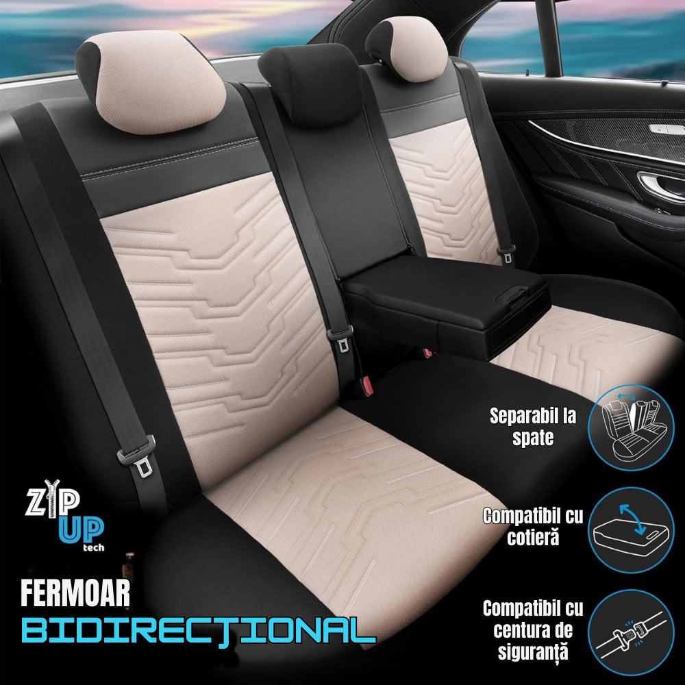 Set Huse scaun universal Otom Reflective Negru/Bej