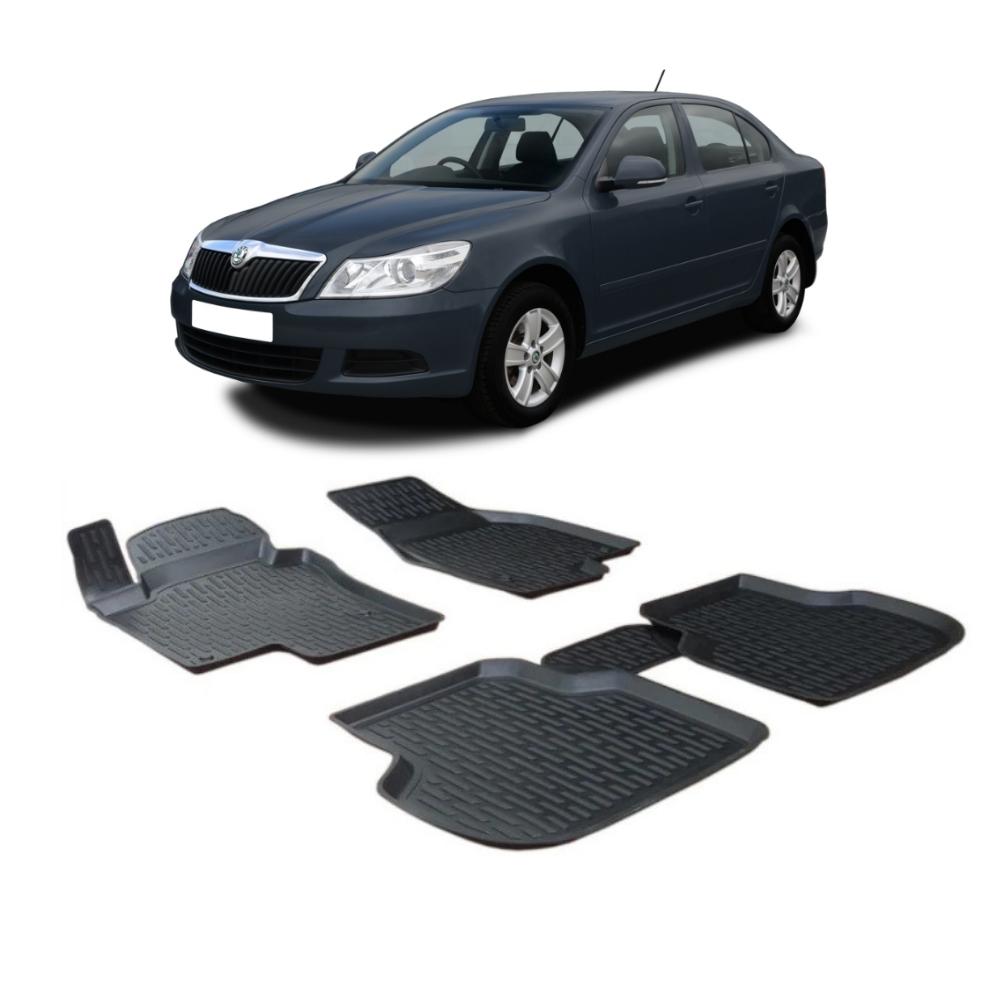 Covoras Auto Otom 3D Skoda Octavia II (2004-2013) 4 Buc