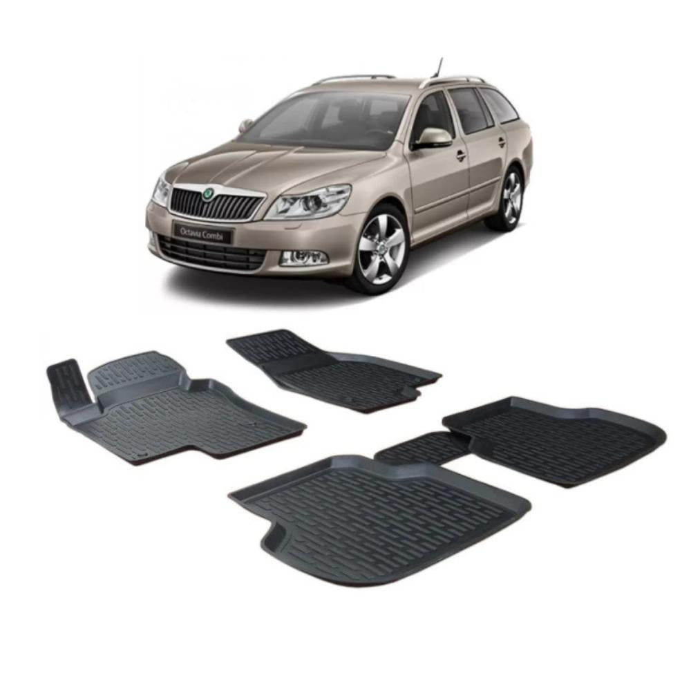 Covoras Auto Otom 3D Skoda Octavia (2008-2013) 4 Buc