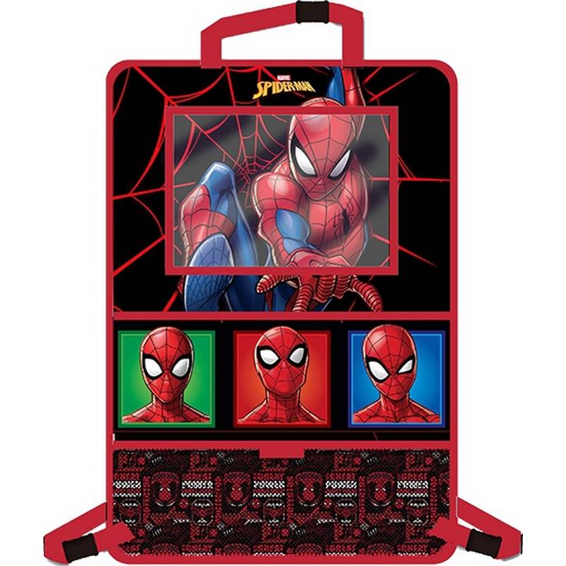 Organizator auto si carucior cu suport de tableta Spiderman