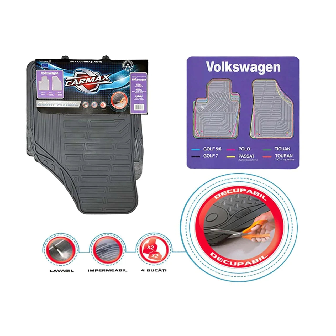 Carmax Covorase Auto Vw 4 Buc