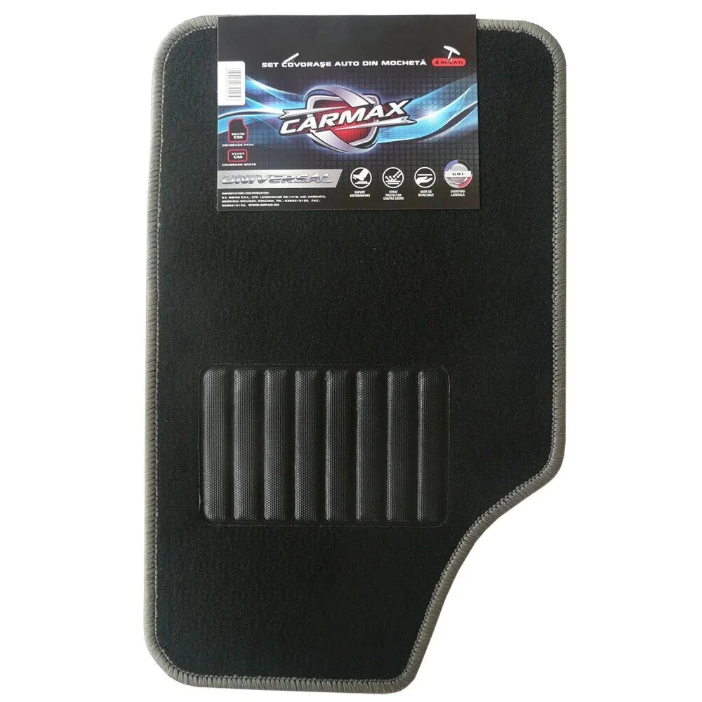 Carmax Covorase Textil Auto Gri 4 Buc