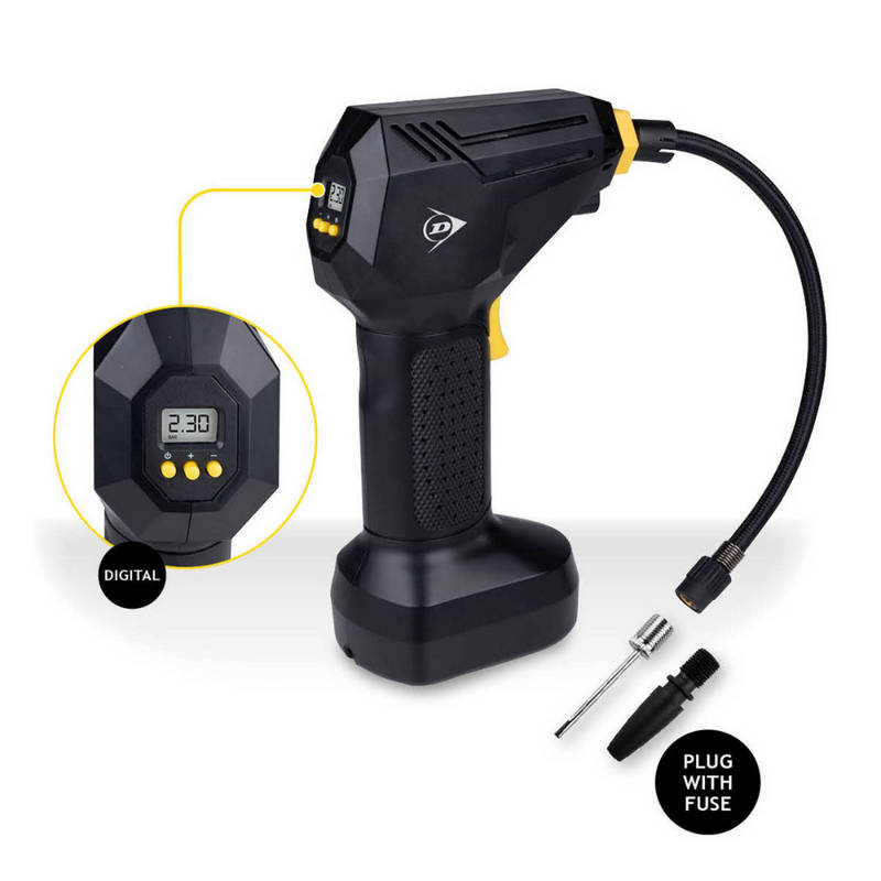 Dunlop Compresor Digital 12V 10Bar