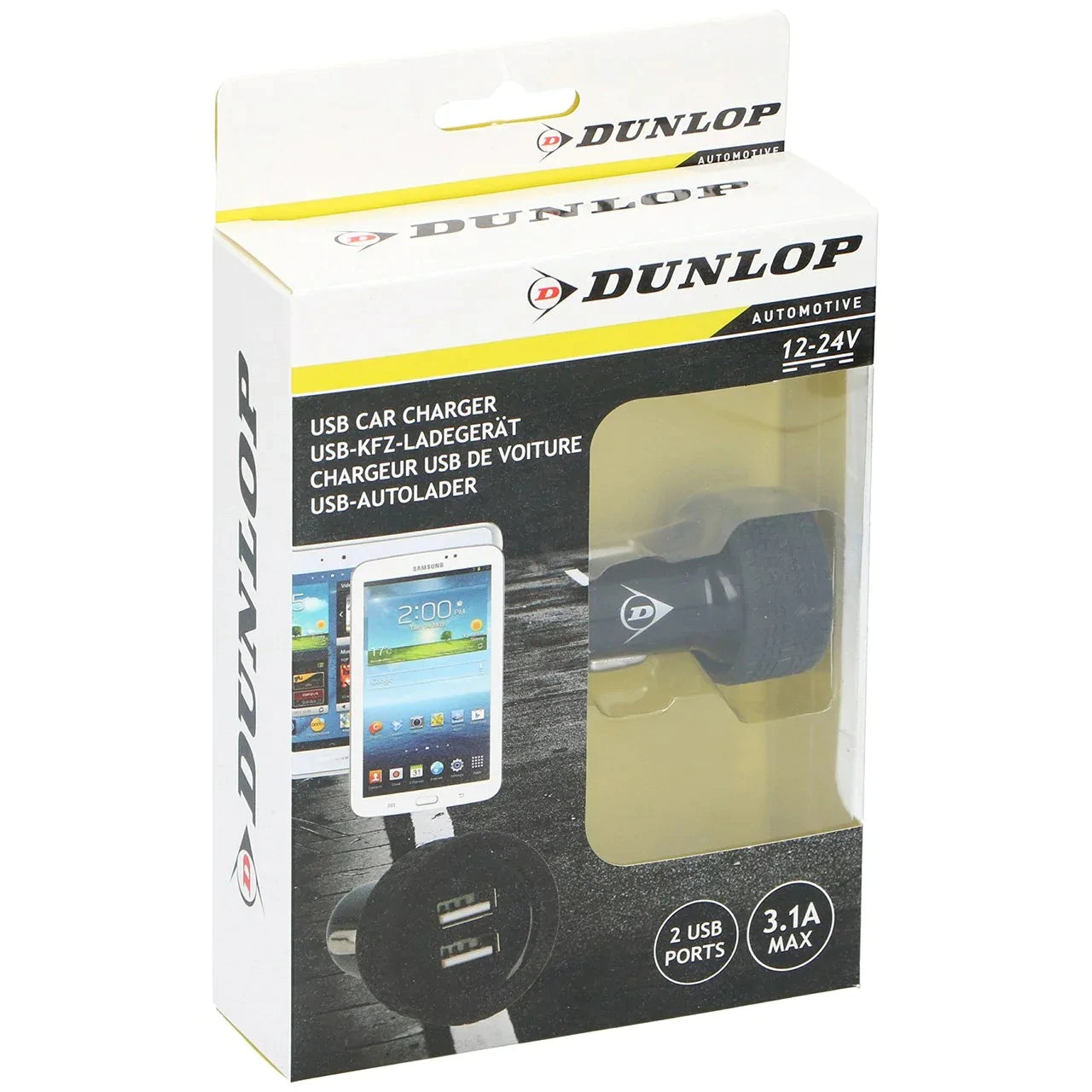 Dunlop-Incarcator-Dublu-Usb-12-24V