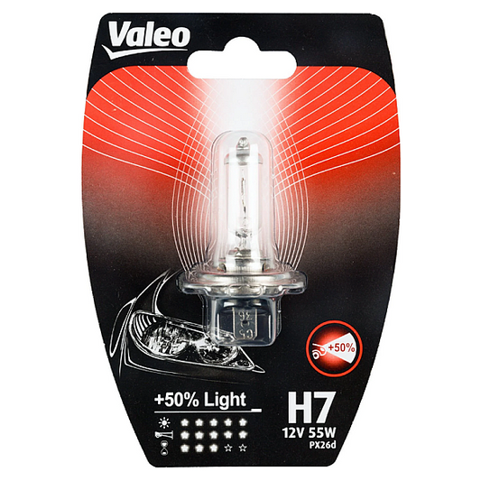 Bec H7 12V 55W PX26D +50% light Valeo
