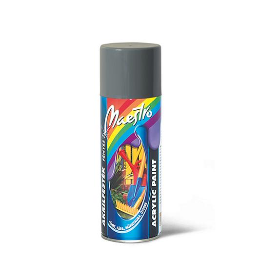 Vopsea acrilica gri argintiu 400Ml Maestro