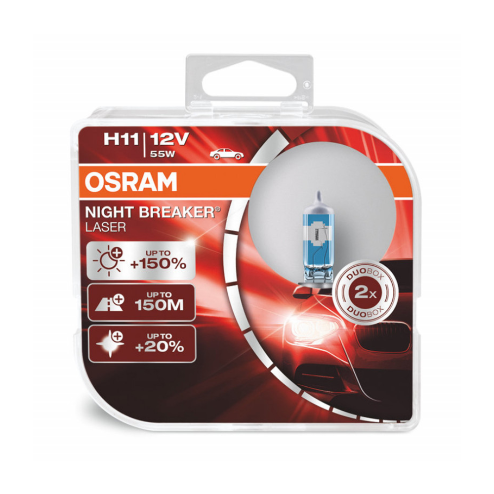 Osram Bec 55W/12V H11 Night Breaker Laser Duobox