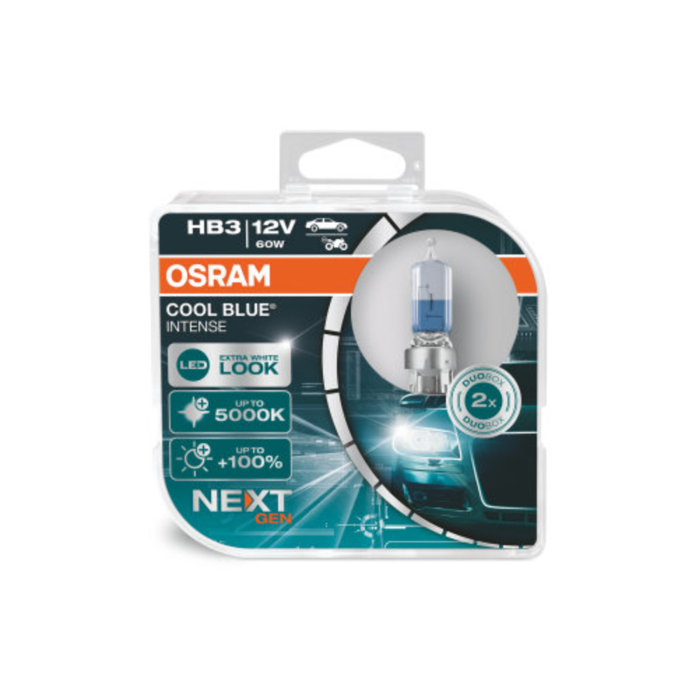 Osram Bec 60W/12V HB3 Cool Blue Intense (NG) Duobox