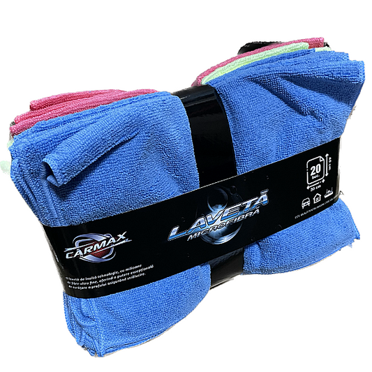 Set Laveta Microfibra 40x30cm 20 Buc Carmax