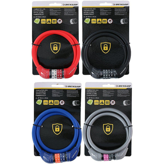 Antifurt bicicleta cu cifre Dunlop