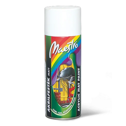 Vopsea acrilica mata alb 400Ml Maestro