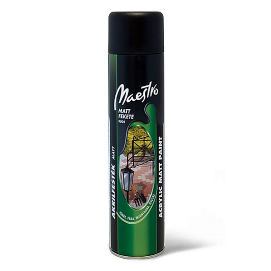 Vopsea acrilica mata negru 600Ml Maestro