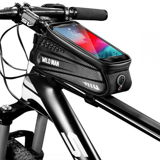 Geanta Cadru Bicicleta cu Suport Telefon Wildman