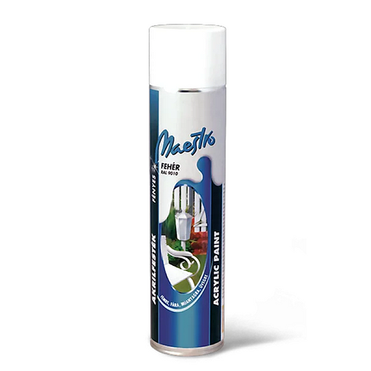 Vopsea acrilica alba 9010 600Ml Maestro