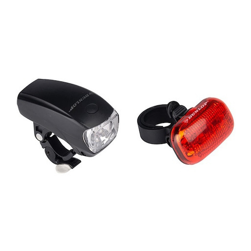 Set lampa bicicleta fata-spate Dunlop