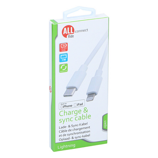 Cablu USB C-Lightning 1M All Ride
