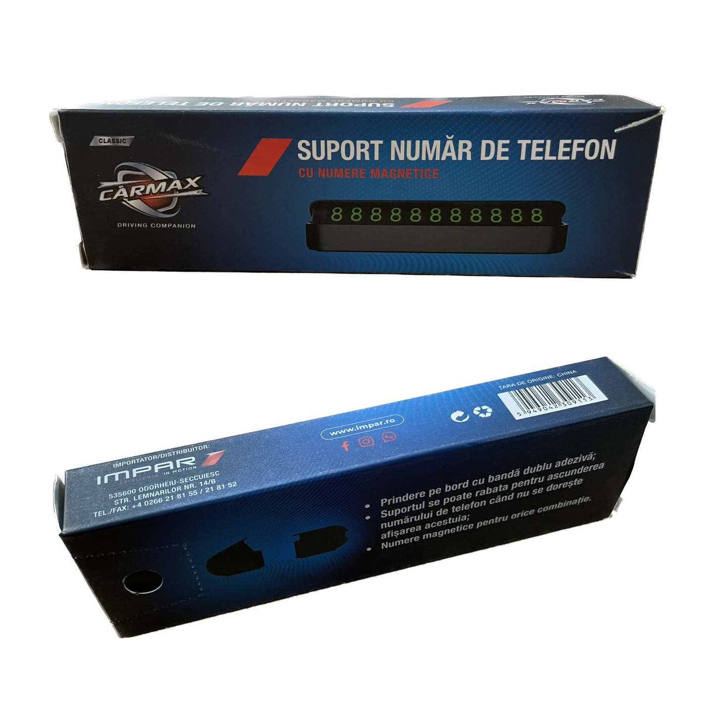 Suport numar de telefon auto Carmax