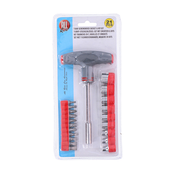 Set surubelnita cu biti + tubulare 21 buc All Ride