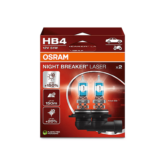 Osram Bec 51W/12V HB4 Night Breaker Laser Duobox