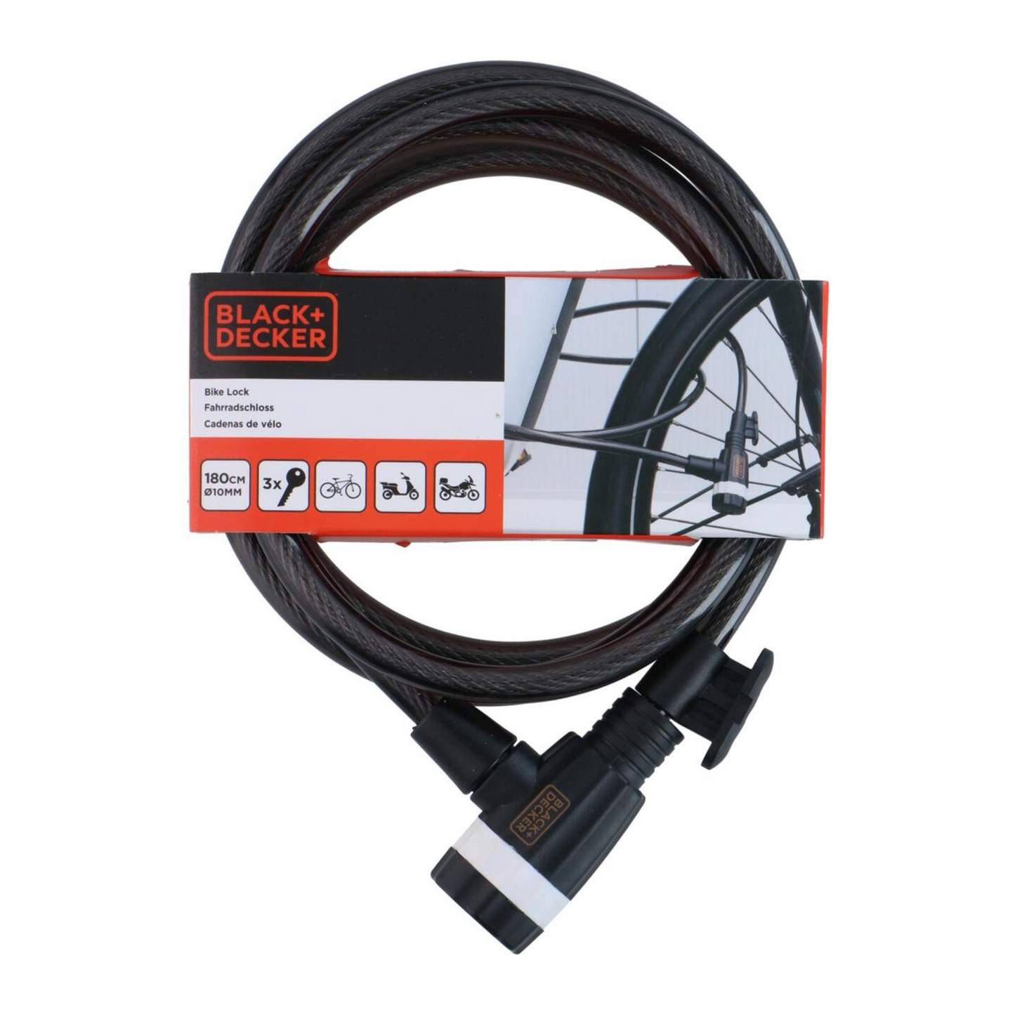 Antifurt bicicleta cu 3 cheie B&D