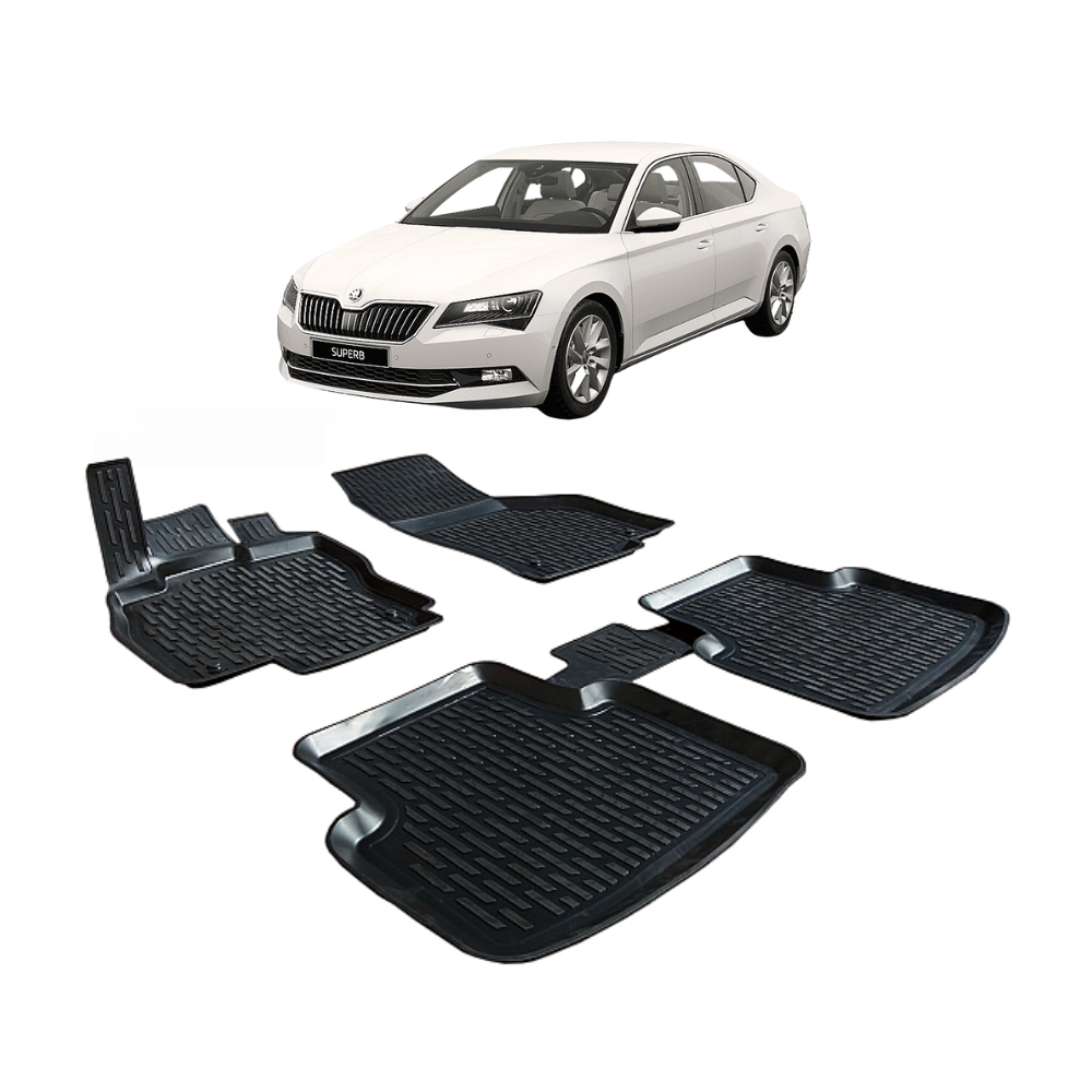 Covoras Auto Otom Skoda Superb 2015- 4 Buc