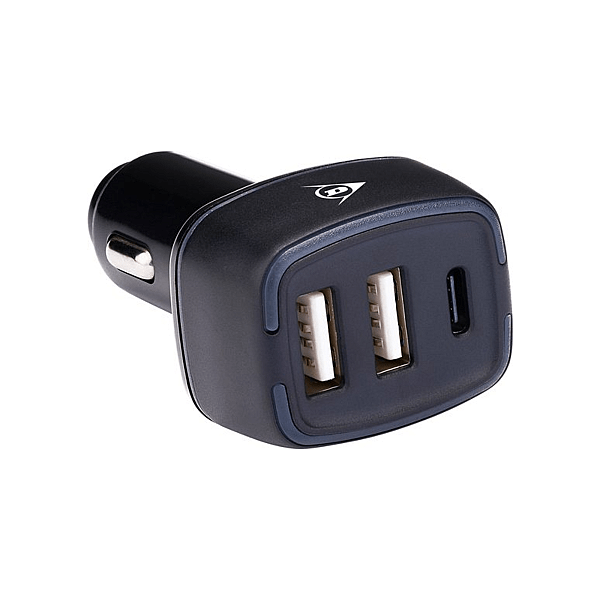 Stecher Triplu 2xUSB 1xType-C 12/24V 18W Dunlop