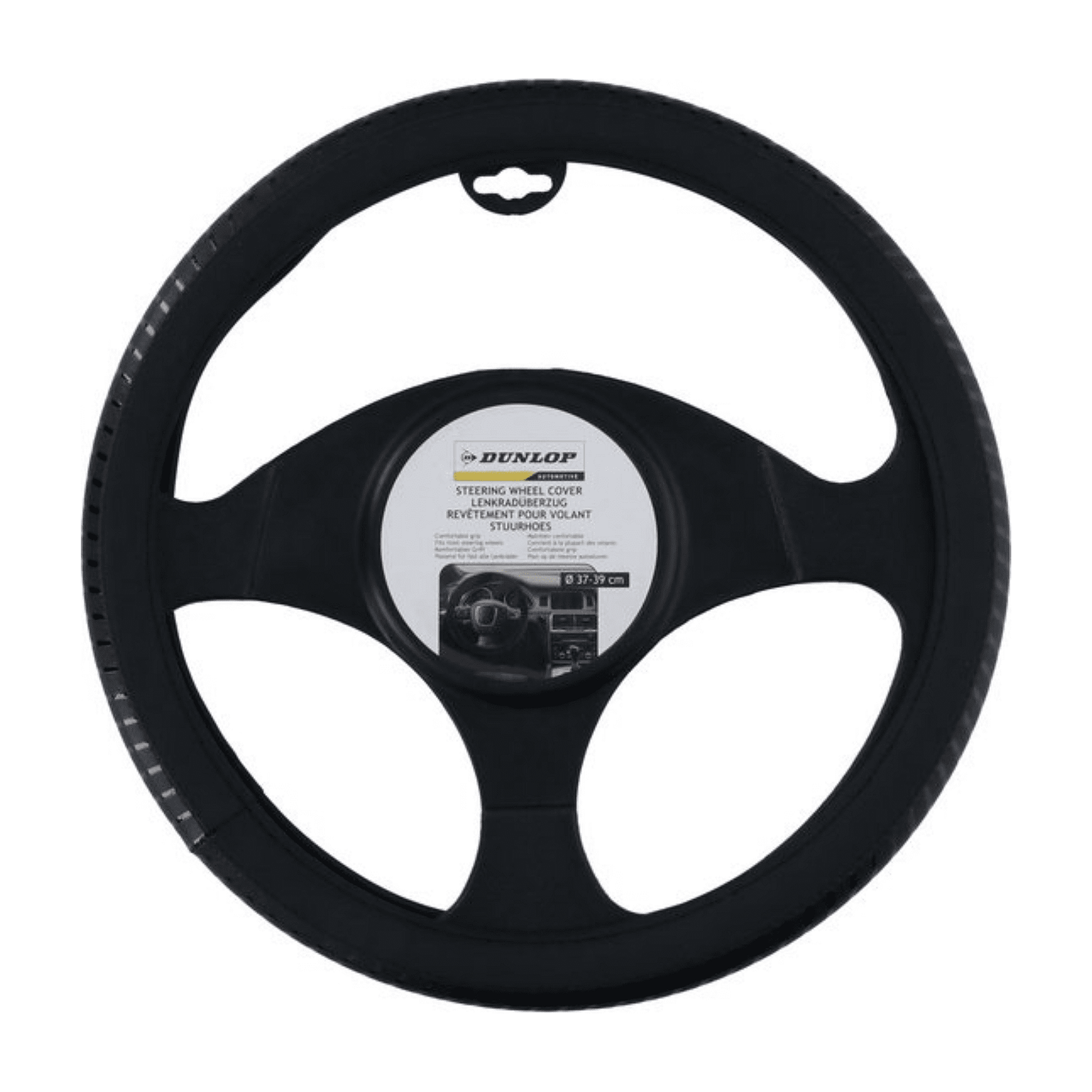 Husa Volan Auto Negru 37-39cm Dunlop