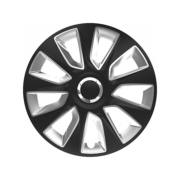 Set Capace Roata Stratos RC Negru/Silver 14