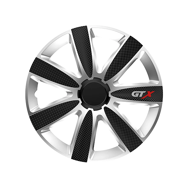Set Capace Roata GTX Carbon Negru/Silver 14