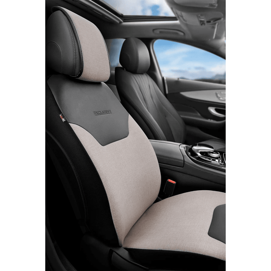 Protector Scaun Otom Exclusive Piele Negru/Bej