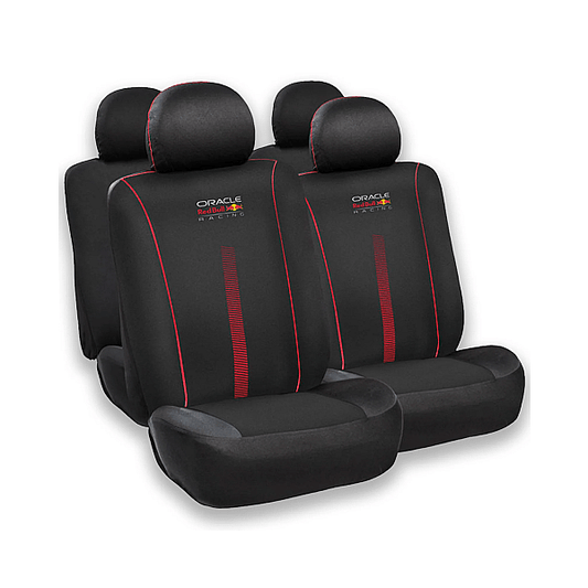 Set Husa Scaun 10 piese Negru/Rosu 012 Red Bull Racing