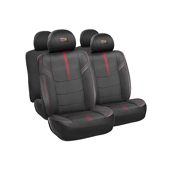 Set Husa Scaun 10 piese Negru/Rosu 021 Red Bull Racing