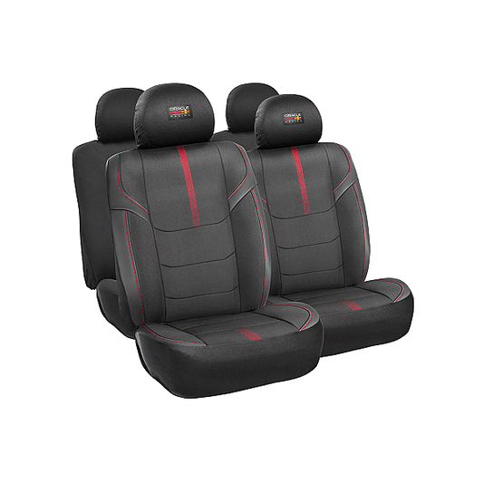 Set Husa Scaun 10 piese Negru/Rosu 021 Red Bull Racing