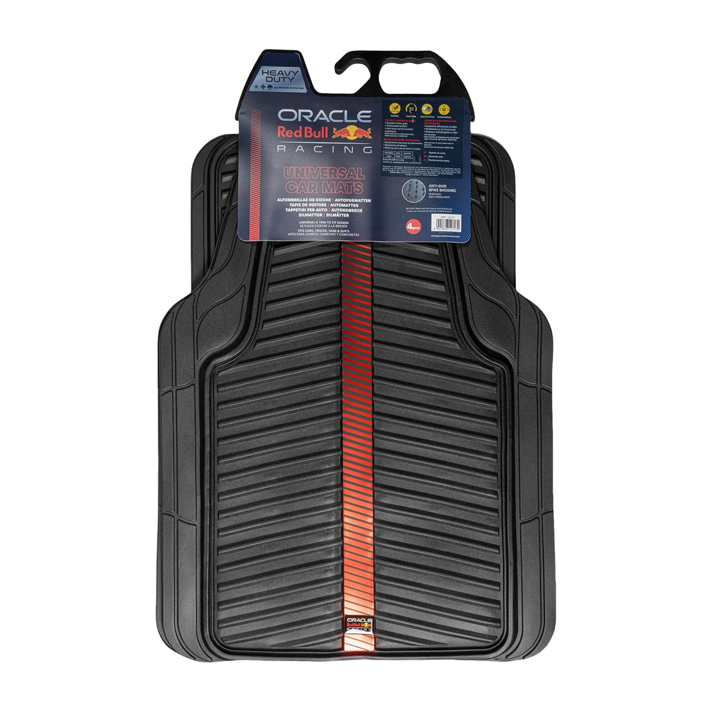 Set Covorase Auto 4Buc Negru/Rosu Red Bull Racing