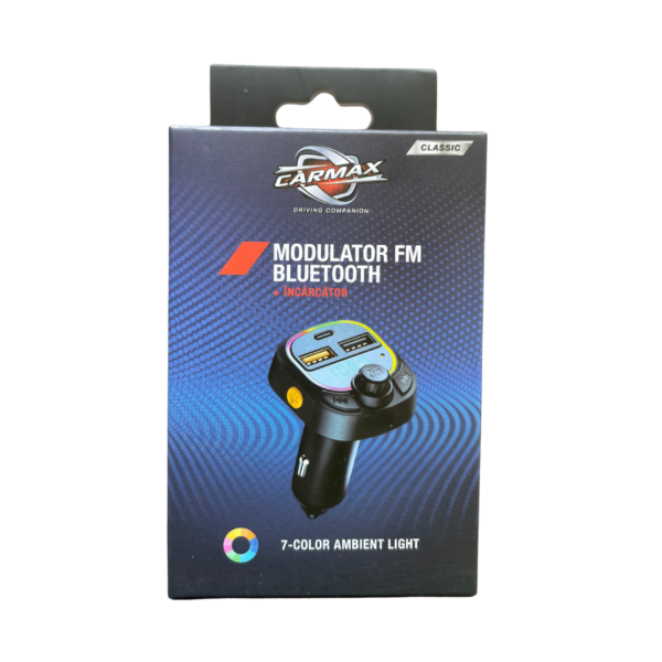 Carmax Modulator FM Bluetooth 12V 1xType-C 2xUSB